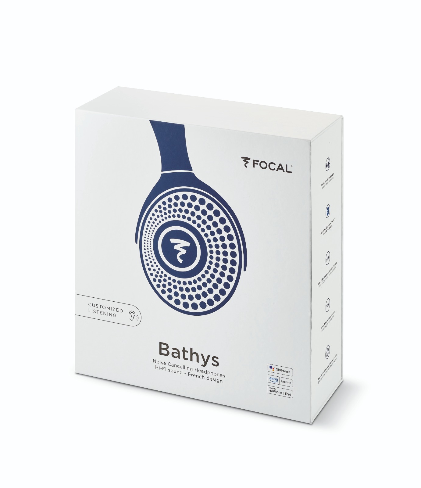 Focal Bathys Midnight Blue Limited Edition Hi-Fi Bluetooth Wireless Over-Ear Headphones with Active Noise Cancellation | Premium French Audiophile Headphones - Image 5
